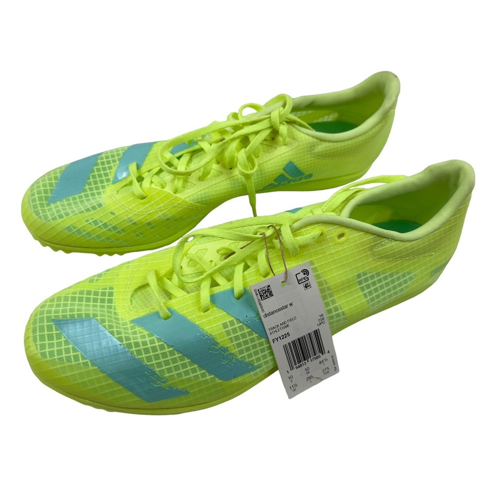 NEW Adidas Distancestar Running Track & Field Shoes Sneaker Solar Yellow 11.5